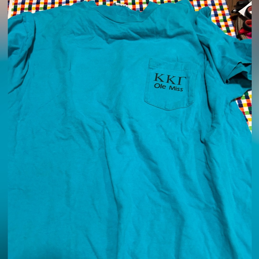 Vintage Hanes 1994 ole miss kappa spring fling teal T-Shirt XL